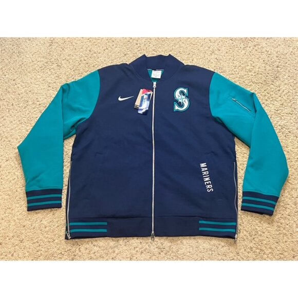Seattle Mariners Nike Authentic Collection Full Zip Dugout Jacket Size XL New - Picture 1 of 7